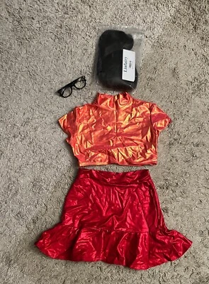 Sexy Disfraz de Halloween Velma Adulto con Peluca y Gafas Foto 1 de 4