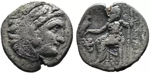 Alexander the Great Authentic Genuine Ancient Greek Drachma Silver Coin with COA - Picture 1 of 2