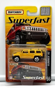 Matchbox Superfast 2005 Hummer H3 Yellow SUV ROW International New - Picture 1 of 4