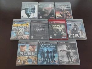 Lot of 10 Sony Playstation 3 Video Games PS3 Fallout Skyrim XCOM MGS4 Aliens D5 - Picture 1 of 20