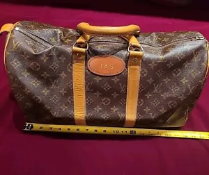 Vintage 80er Jahre Louis Vuitton The French Company Monogramm Canvas Keepall Seesack - Bild 1 von 15