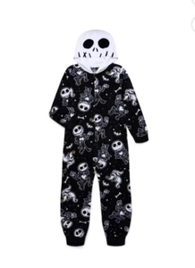 Disney The Nightmare Before Christmas Jack Skellington Pajamas Union Suit Medium - Picture 1 of 3