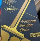 Mitchell Manuals 1972 National Service Data Domestic Car Service & Repair Book