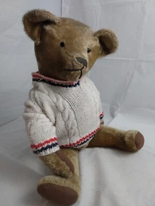 Antique 25" Teddy Bear Handsome Early Mohair Shoe Button Type Eyes - Picture 1 of 9
