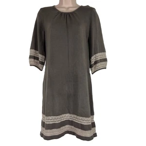 NY Collection Dress Women's Petite Small Half Sleeve Shift Lightweight Knit - Picture 1 of 11