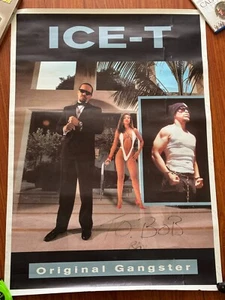 Og 80s Ice-T Original Gangster Poster Music Album Promo Poster 24x34 - Picture 1 of 13