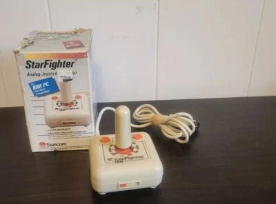 IBM Starfighter Joystick by Suncom  IOB Paperwork Vintage - Image 1 of 4