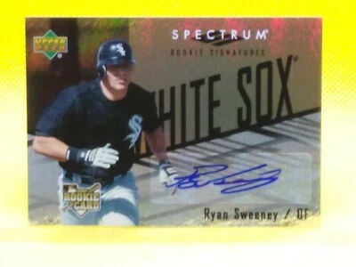 Ryan Sweeney 2007 UD Spectrum ROOKIE SIGNATURES AUTOGRAPH #143 Chicago White Sox - Image 1 of 2