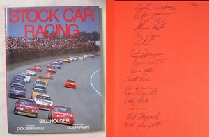 Signed 14x 1st Ed STOCK CAR RACING Bill Holder HC/DJ SIGNED BY 14 DRIVERS! - Picture 1 of 3