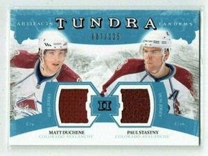 11-12 UD Artifacts Tandems  Matt Duchene--Paul Stastny  /225  Dual Jerseys