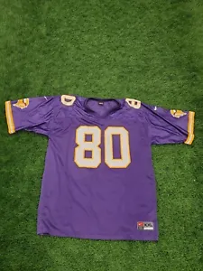 VTG NIKE Minnesota Vikings Purple Chris Carter Jersey 80 Size 2XL Made in Korea - Picture 1 of 6