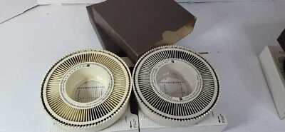 GAF Rotary Slide Trays Ivory 100 2 x 2 slides 2 each excellent condition - Image 1 of 4