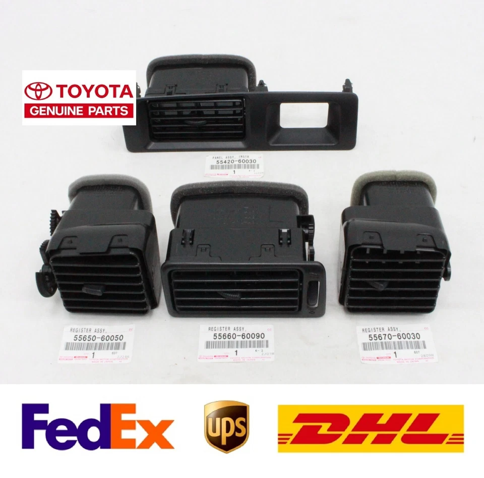 Registro de ventilación de aire acondicionado genuino Lexus LX450 Toyota Land Cruiser FZJ80 96-97 LHD Foto 1 de 1