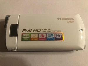 Polaroid iD820 Camcorder Full HD 1080P High Definition  Color/White Untested - Picture 1 of 5