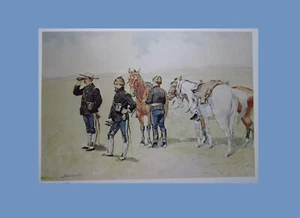 Frederic Remington the Scouts Calvary 1889 West America 11x9" Art Print - Picture 1 of 5