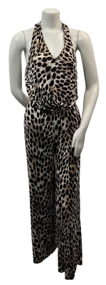 International Concepts 连身裤女式尺寸 Xsmall Cheetah 印花无袖新品 — 第 1/4 张图片