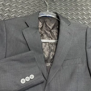 Lord & Taylor Boys Gray 2 Button Blazer Jacket Boys Size 12R Preppy Elegant - Picture 1 of 7