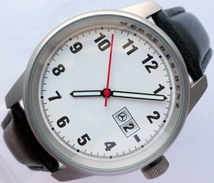Mercedes Benz Classic Car Accessory Military Design Aviator Pilot Sport Watch - Picture 1 of 12