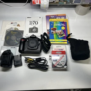 Nikon D70 6.1MP Digital Camera Body Only Untested Selling For Parts WITH EXTRAS - Picture 1 of 13