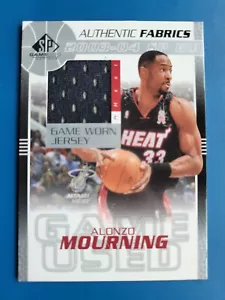 Alonzo Mourning 2003-04 UD SP GAME-USED JSY #AM-J MIAMI HEAT! - Picture 1 of 2