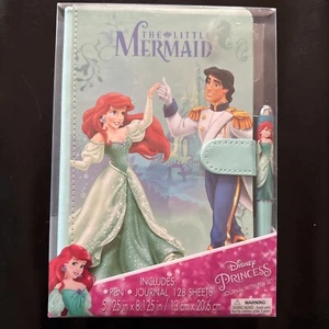 New! Disney Princess Ariel and Prince Eric Journal with pen set - Picture 1 of 2