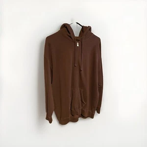 Hollister California Women's Brown Sz Large Zip Up Hoodie Sweatshirt/ W Pockets - Bild 1 von 9