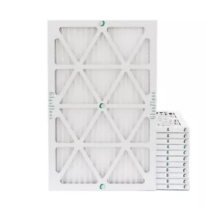 14x24x1 MERV 10 Pleated Air Filters. 12 PACK. Actual Size: 13-1/2 x 23-1/2 x 7/8 - Picture 1 of 6
