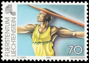 LIECHTENSTEIN 1144 - Small European States Games "Javelin" (pb85856) - Picture 1 of 1
