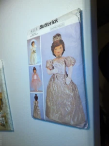 Butterick 3115 Vestito da Principessa, Ballerina e Abito da Sposa 23" Modello Bambola - Foto 1 di 1