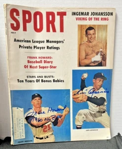 Sport Magazine July 1960 Signed by both Frank Howard & Luis Aparicio - No COA - Picture 1 of 2