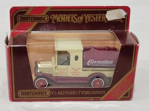 Matchbox Models Of Yesteryear - Y3 1912 Ford Model ‘T’ Tanker - Carnation- Boxed - Picture 1 of 8