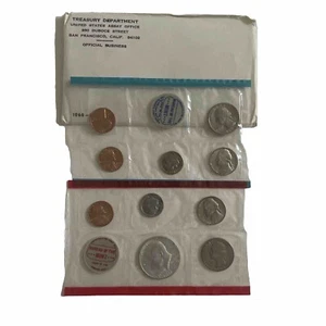 1968 U.C. US Neuwertig Set im Originalumschlag 40% Silber Hälfte - Bild 1 von 11
