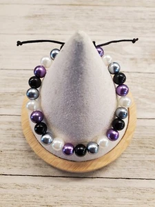Asexual Armband Asexual Perlenarmband Pride LGBTQ verstellbar - Bild 1 von 2
