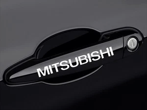 Calcomanía MITSUBISHI Eclipse Lancer Galant Raider manija de puerta pegatina emblema logotipo W - Imagen 1 de 1