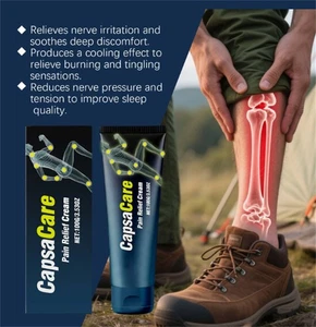 USA CapsaCare Neuropathy Massage Cream – Soothing Nerve Pain Relief 100g - Picture 1 of 10