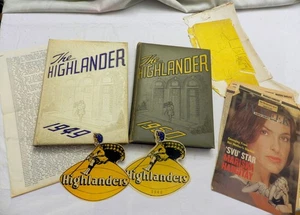 JAYNE MANSFIELD High School Yearbooks 1949 and 1950, "Highlander", PLUS EPHEMERA - Picture 1 of 24
