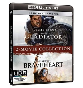 Gladiator/Braveheart 2-Movie Collection (4K Ultra H (4K UHD Blu-ray) (US IMPORT) - Picture 1 of 2
