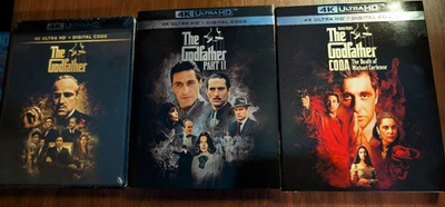 The Godfather (I, II & III) Trilogy 4k UHD [NEW] Slipcovers for 2 and 3! Foto 1 de 4