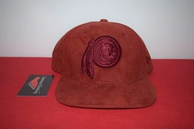 NFL New Era Washington Redskins Snapback Suede 9Fifty Hat not commanders RARE - Image 1 of 4