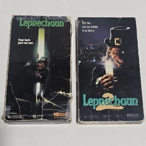 Leprechaun and Leprechaun 2 VHS Lot VIDMARK ENTERTAINMENT Horror Movie 90's - Picture 1 of 9