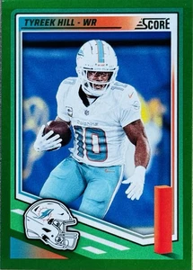 2025 PANINI SCORE TYREEK HILL GREEN PARALLEL #106 EX+ MIAMI DOLPHINS - Picture 1 of 2