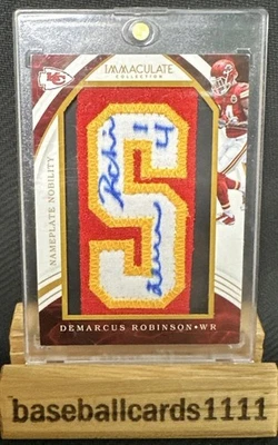 2016 Immaculate Collection Demarcus Robinson Nameplate Nobility Auto 6/8 F2 - Image 1 of 2