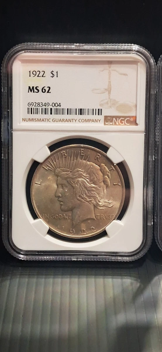 1922 Silver MS 62 Graded Peace Dollars for sale | eBay