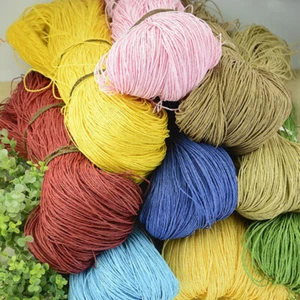 500g Raffia gewebt Bio Hand Häkelgarn für Sommer Tasche Körbe Hut DIY - Bild 1 von 35