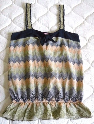 LUX Top Sz M 100% Cotton VGC! Very Cute! Made in India - Image 1 of 4