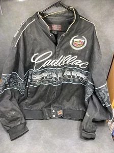 Vintage Cadillac Escalade Jeff Hamilton Racing Coat Jacket JH Design 4XL Logo - Picture 1 of 12