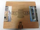 Imported Puros Indios Rolando Reyes Wooden Cigar Box craft purse storage 9x8x1.7