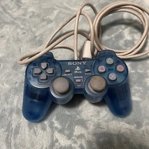 Sony PlayStation 1 - PS1 - PS one controller blu trasparente OEM SCPH-110 - Foto 1 di 4