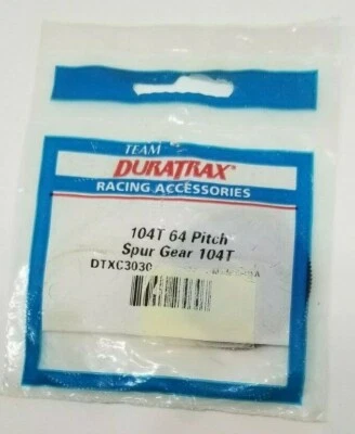 DURATRAX 104T Tooth 64P Pitch Spur Gear DTXC3030 RC Radio Control Part NEW - Image 1 of 2