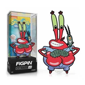 Bob Esponja Pantalones Cuadrados Sr. Cangrejo con Plancton FiGPiN #468 | Pin Esmalte Clásico - Imagen 1 de 5